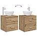 Set di mobili per il bagno 2 pcs Rovere Artigianale - Foto miniatura 7