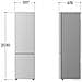 GBBW726AMB Frigorifero combinato Fit & Max 70cm, Classe A, 465L, AI Fresh, Wi-Fi, Metal Fresh, Door Cooling, Metal Sorbet - Foto miniatura 12