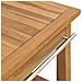 Mobile Vanità Bagno e Lavandini Marmo Crema Legno Massello Teak - Foto miniatura 6