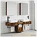 Set di Armadi da Bagno 5 pcs Rovere Fumo 53 x 15,5 x 70 cm - Foto miniatura 2
