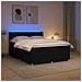 Letto box spring con materasso Nero 160 x 200 cm Tessuto - Foto miniatura 2