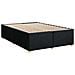 Letto box spring con materasso Nero 160 x 200 cm Tessuto - Foto miniatura 6