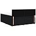 Letto box spring con materasso Nero 160 x 200 cm Tessuto - Foto miniatura 9