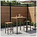 Tavolo Bar da Giardino Naturale e Caffè 80 x 80,5 x 105 cm - Foto miniatura 2