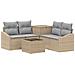 Set di divani 6 pz Beige e Grigio Chiaro - Foto miniatura 1
