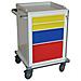 Modular Trolley - Painted Steel - 2+1+1 Drawers - Foto miniatura 1