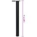 Set 4 Gambe Nere Per Tavolo Regolabili In Altezza 710 Mm - Foto miniatura 2
