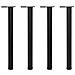 Set 4 Gambe Nere Per Tavolo Regolabili In Altezza 710 Mm - Foto miniatura 1