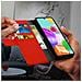 Custodia Samsung Galaxy A41 Portafoglio Supporto Video Cover Soft Touch Rosso - Foto miniatura 5