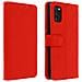 Custodia Samsung Galaxy A41 Portafoglio Supporto Video Cover Soft Touch Rosso - Foto miniatura 1