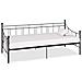 Telaio Divano Letto Nero In Metallo 90x200 Cm - Foto miniatura 1