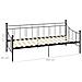 Telaio Divano Letto Nero In Metallo 90x200 Cm - Foto miniatura 8