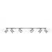 6 Light Spotlight Bar Grigio, Gu10 - Foto miniatura 2