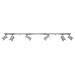 6 Light Spotlight Bar Grigio, Gu10 - Foto miniatura 1