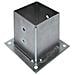 Supporto Per Trave Gazebo Con Piastra 150x150x101 Pz1 - Foto miniatura 1