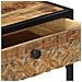 Tavolo Consolle 100x35x75 Cm In Legno Massello Di Mango - Foto miniatura 7