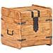 Baule 40x40x40 Cm In Legno Massello Di Acacia - Foto miniatura 1
