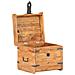 Baule 40x40x40 Cm In Legno Massello Di Acacia - Foto miniatura 3
