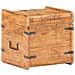 Baule 40x40x40 Cm In Legno Massello Di Acacia - Foto miniatura 6