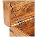 Baule 40x40x40 Cm In Legno Massello Di Acacia - Foto miniatura 7