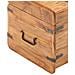 Baule 40x40x40 Cm In Legno Massello Di Acacia - Foto miniatura 8