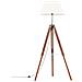 Lampada a Treppiede Marrone e Bianco in Legno di Teak 141 cm - Foto miniatura 1