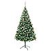 Albero Natale Artificiale con LED e Palline 210 cm 910 Rami - Foto miniatura 1