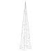 Cono Di Luce Led Decorativo Acrilico Blu 60 Cm - Foto miniatura 5