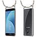 Catena Di Telefoni Cellulari Compatibile Con Samsung Galaxy J7 2018 In Rainbow - Coperchio Protettivo In Silicone Con Anelli D'argento, Cinturino In Corda E Custodia Staccabile - Foto miniatura 7
