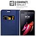 Custodia Compatibile Con Lg X Screen In Classy Blu Scuro - Coperchio Protettiva Con Chiusura Magnetica, Funzione Stand E Tasca Per Le Carte - Foto miniatura 5