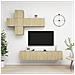 Set di Mobili Porta TV 7 pz Rovere Sonoma in Legno Multistrato - Foto miniatura 1