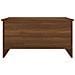 Tavolino Rovere Marrone 80x55,5x41,5 Cm In Legno Multistrato - Foto miniatura 3