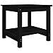 Tavolino da Salotto Nero 50x50x45 cm in Legno Massello di Pino - Foto miniatura 1