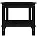 Tavolino da Salotto Nero 50x50x45 cm in Legno Massello di Pino - Foto miniatura 5