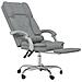 Sedia da Ufficio Massaggio Reclinabile Grigio chiaro in Tessuto - Foto miniatura 2