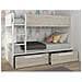 Letto A Castello 2 Cassetti 2 X 90 X 200 Cm Bianco E Naturale - Tinoli - Foto miniatura 1