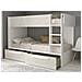 Letto A Castello 2 Cassetti 2 X 90 X 200 Cm Bianco E Naturale - Tinoli - Foto miniatura 3