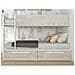 Letto A Castello 2 Cassetti 2 X 90 X 200 Cm Bianco E Naturale - Tinoli - Foto miniatura 5