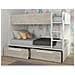 Letto A Castello 2 Cassetti 2 X 90 X 200 Cm Bianco E Naturale - Tinoli - Foto miniatura 6