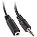 Adattatore Jack Stereo Da 3,5 Mm Maschio A 3 Pin A 2x Jack Stereo Da 3,5 Mm A 3 Pin Femmina Da 10 Cm Nero - Foto miniatura 1