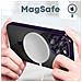 Cover Magsafe Per Iphone 14 Pro Silicone Protezione Fotocamera Bordo Viola - Foto miniatura 2