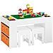 Tavolo Per Bambini Con 2 Sgabelli Set Mobili Per Bambini Tavolo Da Gioco Con Spazio Di Archiviazione 87x50x50 Cm Kmb75-w Sobuy - Foto miniatura 1