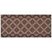 Tappeto Passatoia Tessuto Jacquard Linea Emozioni Disegno Damasque Marrone 57x400 Marrone - Foto miniatura 1
