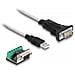 63465 Cavo Seriale Nero, Trasparente 1,8 M Usb Tipo A Db-9 - Foto miniatura 1