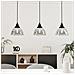 Lampadario Moderno Beleser 3 Luci Acciaio Nero - Foto miniatura 1
