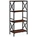 Libreria 4 Ripiani Rovere Marrone 59x35x132cm Legno Multistrato - Foto miniatura 2