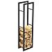 Portalegna Supporto Metallo Porta Legna Interno Legnaia Camino Stufa 150x40x25cm - Foto miniatura 2