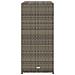 Armadietto Portaoggetti Giardino Grigio 105x55x113cm Polyrattan - Foto miniatura 6