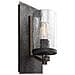 Applique Industrial Angelo Acciaio Metallo Grigio Vetro Grigio 1 Luce E27 - Foto miniatura 1