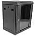 Armadio di rete da 10? con anta in vetro 8U nero - Foto miniatura 1